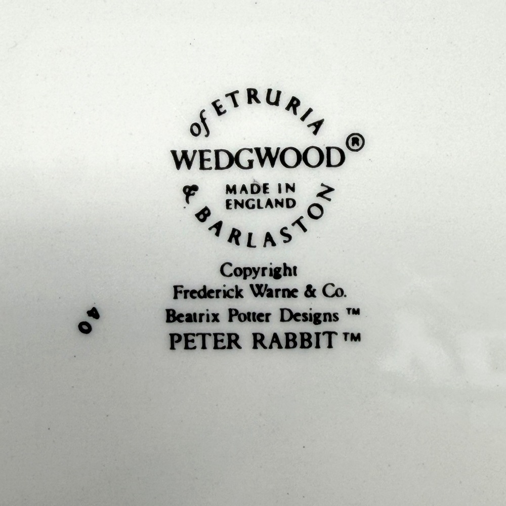 Wedgwood Peter Rabbit Child Bowl Plate Stop Thief Beatrix Potter - Picture 7 of 8
